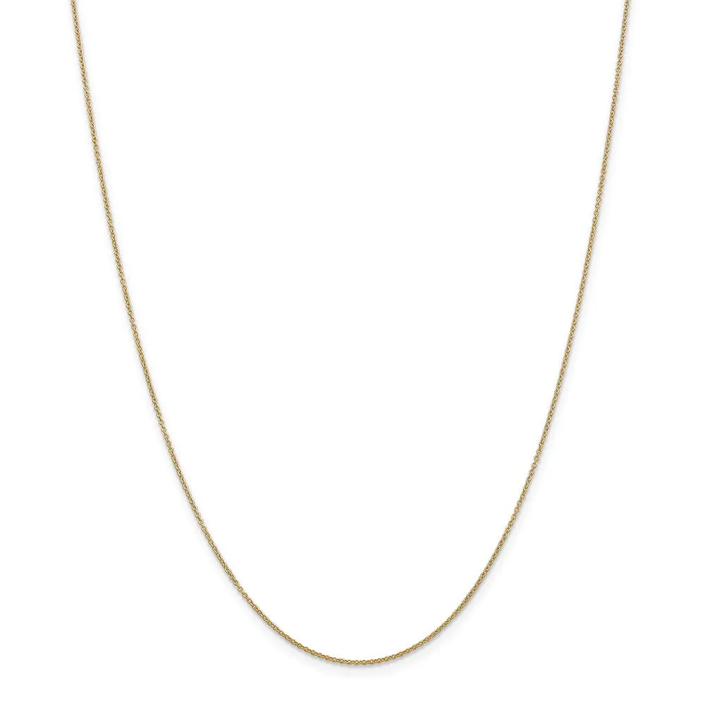 14k Yellow Gold Double Dolphins Circle Necklace