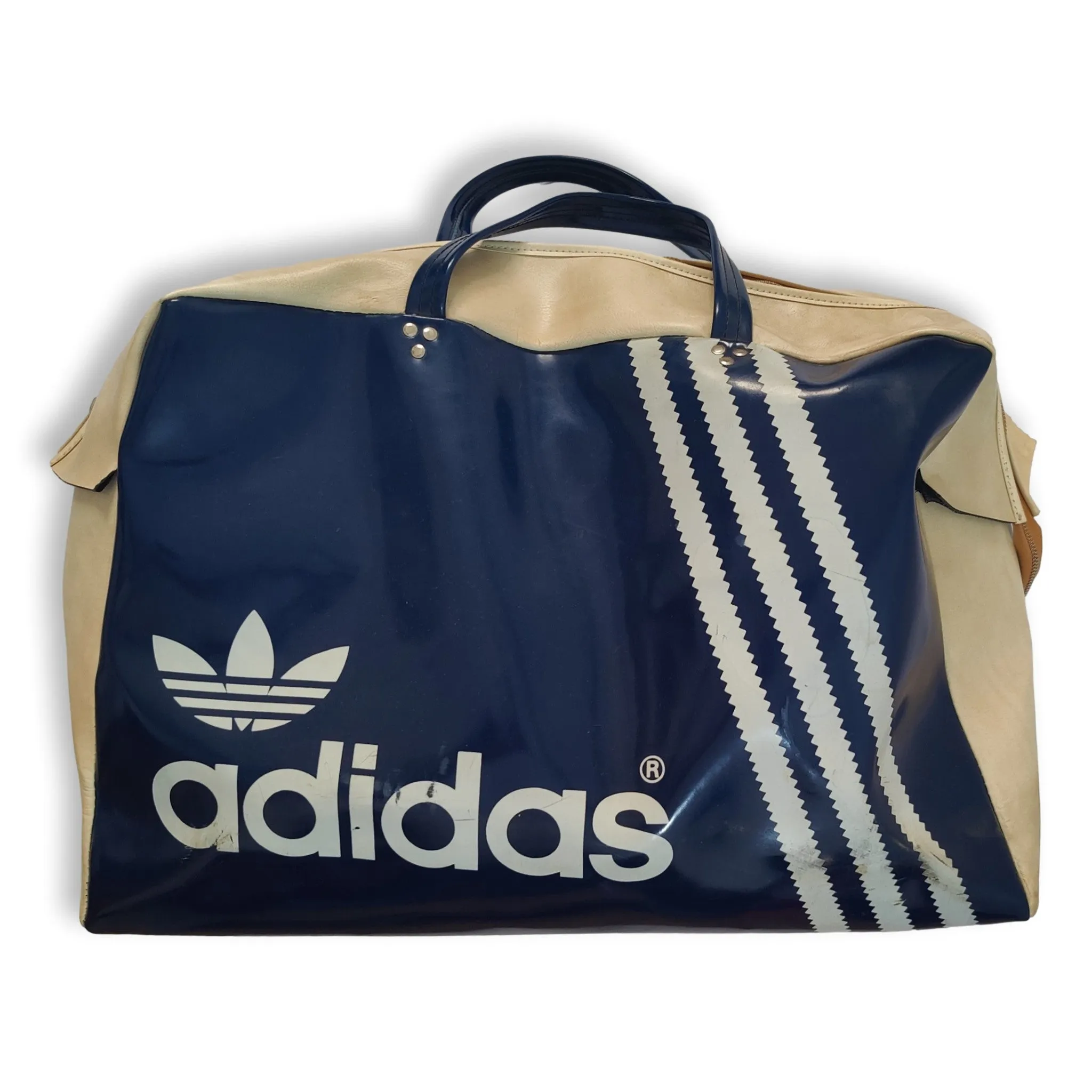 70s Adidas vinyl duffle bag