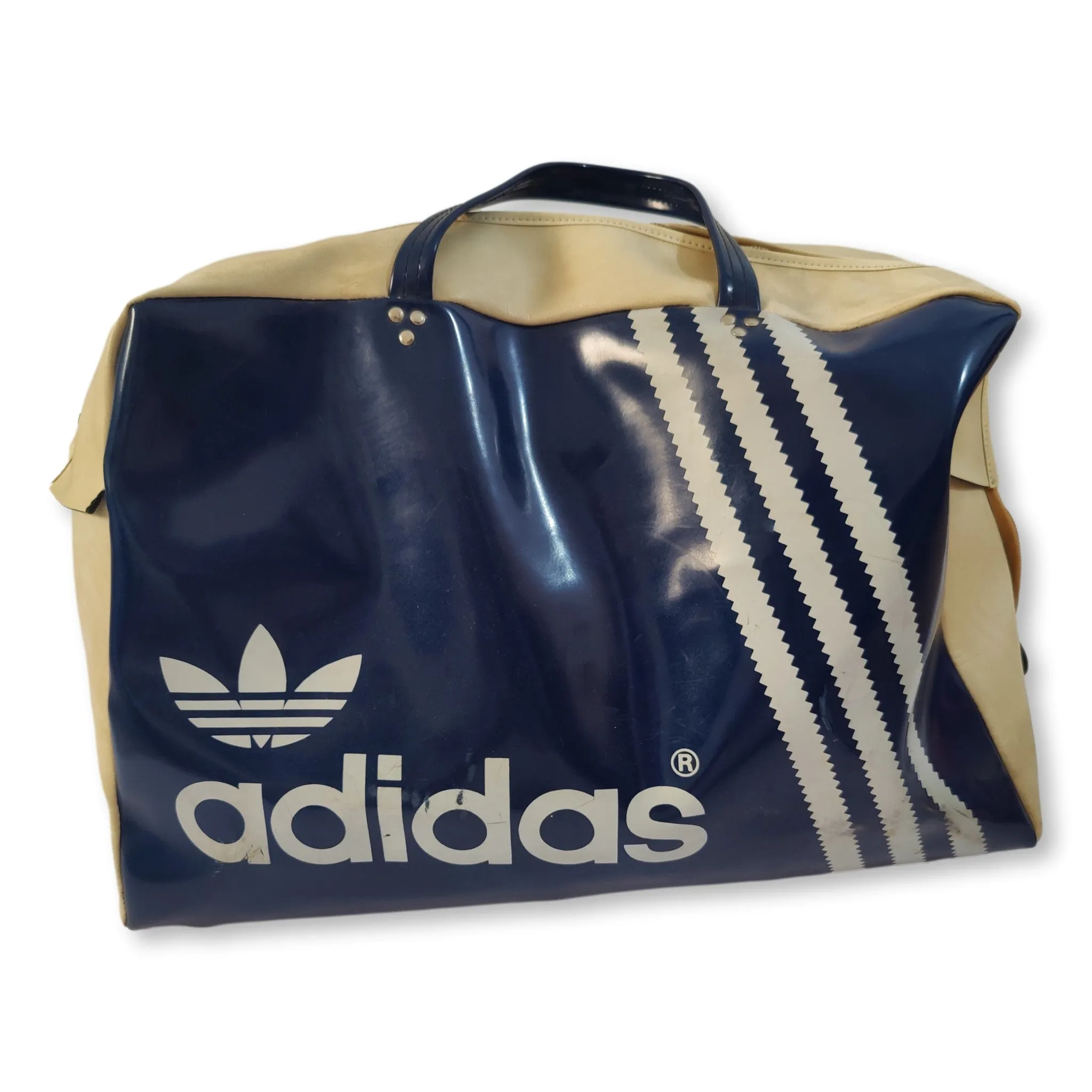 70s Adidas vinyl duffle bag