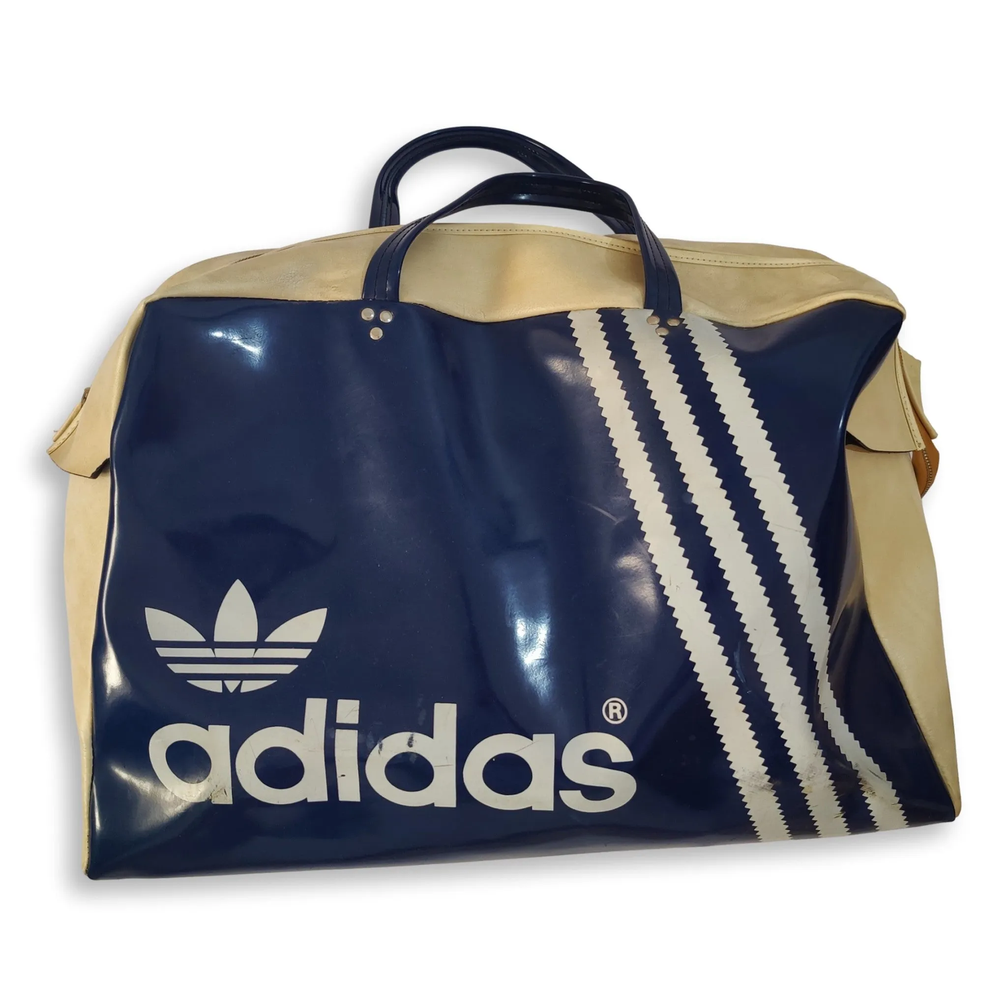 70s Adidas vinyl duffle bag