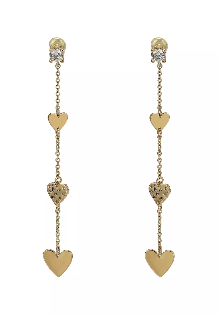 ALDO Lucye Linear Heart Earrings