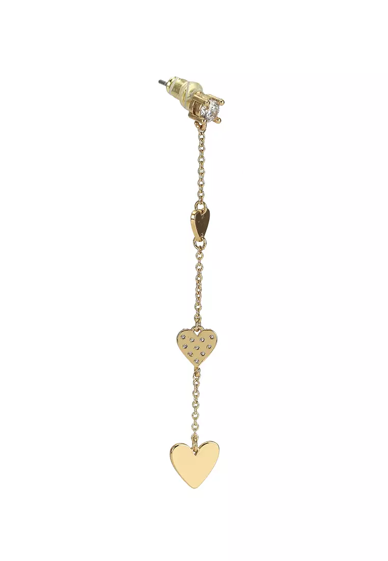 ALDO Lucye Linear Heart Earrings