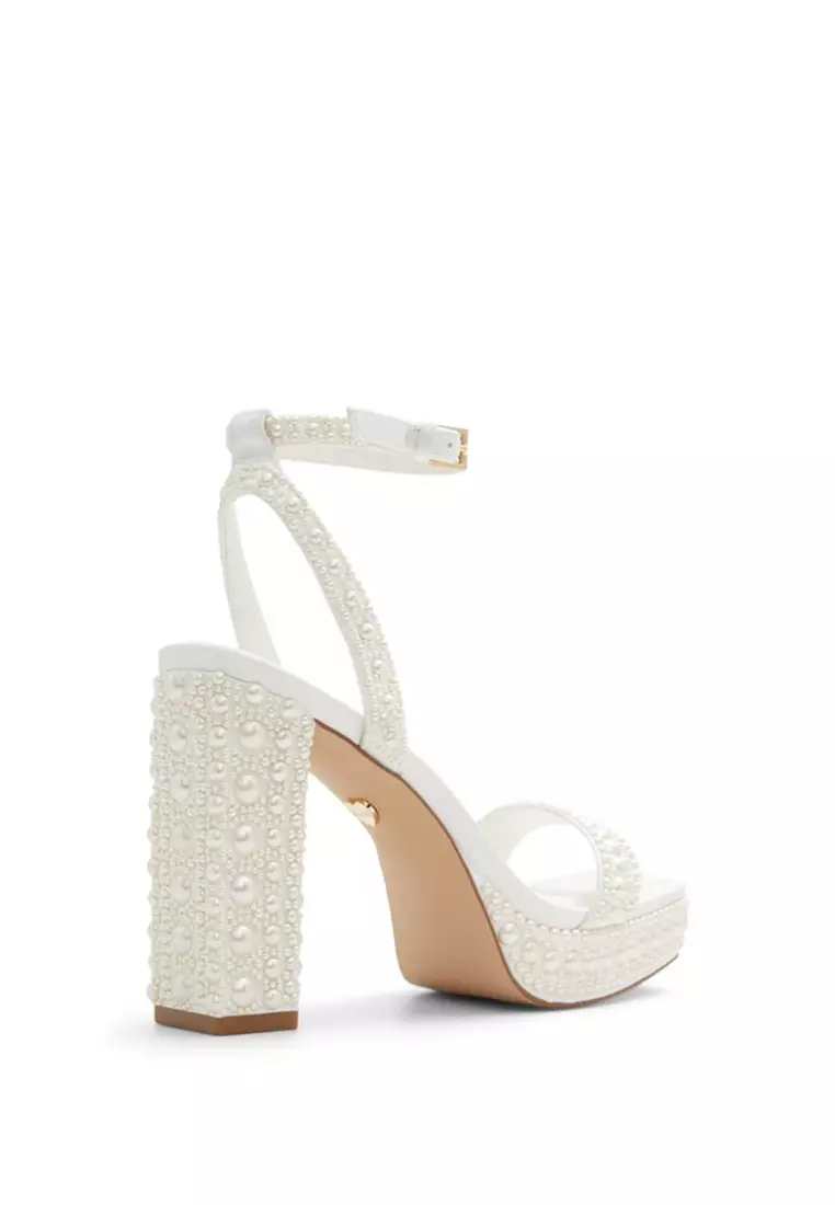 ALDO Lulu Pearl Embellished Platform Heels