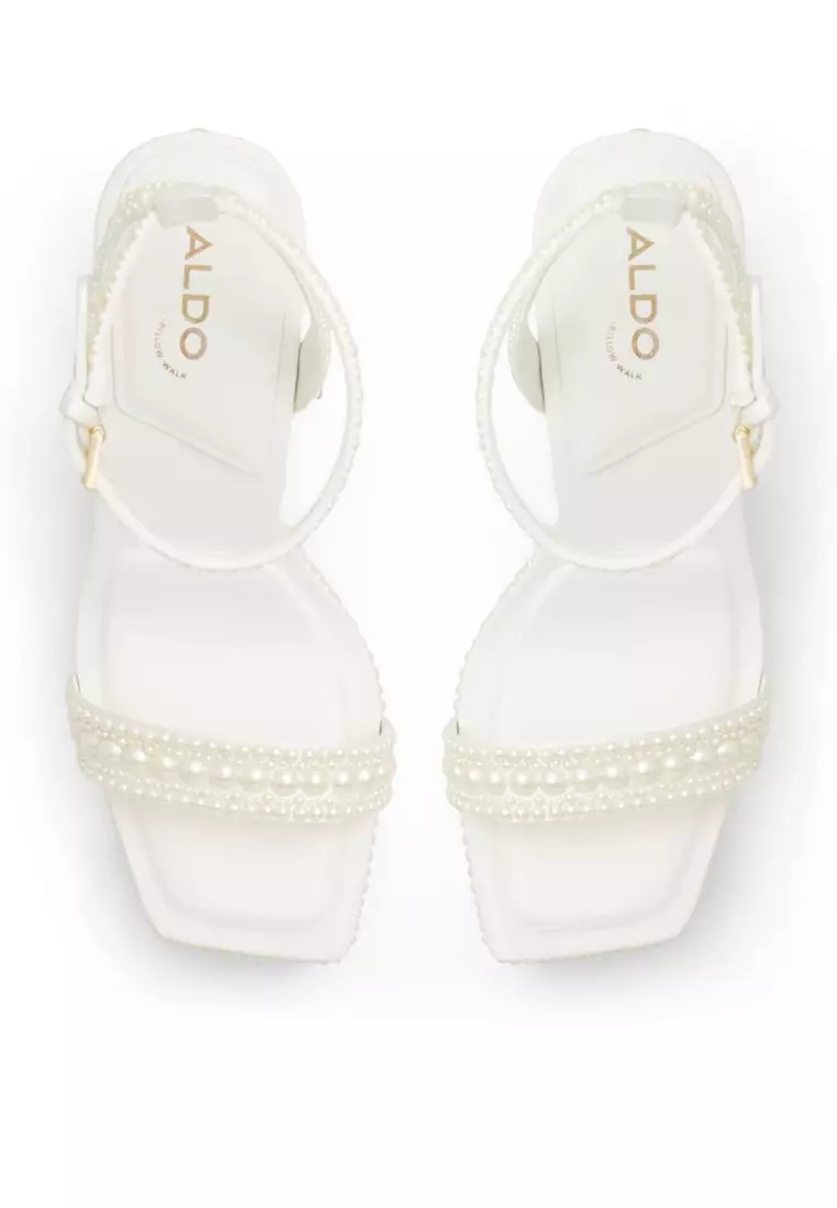 ALDO Lulu Pearl Embellished Platform Heels