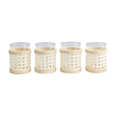 Amanda Lindroth Cane Ice Tea Glasses Set