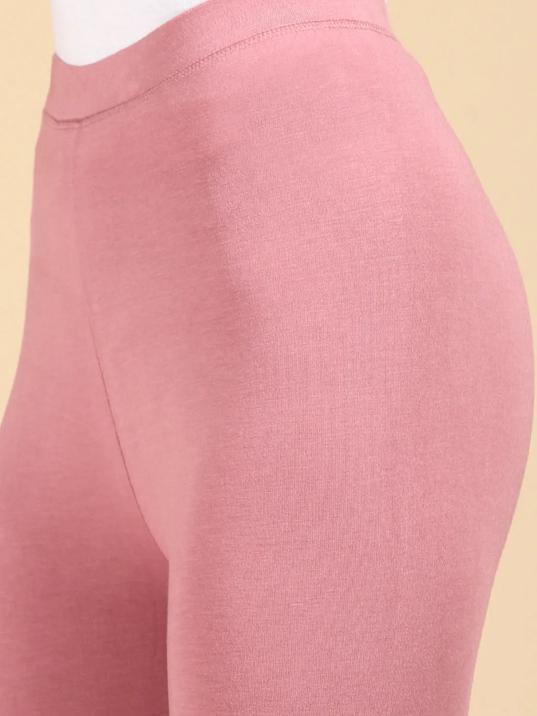 Ankle Length Leggings Viscose-Dusty Pink