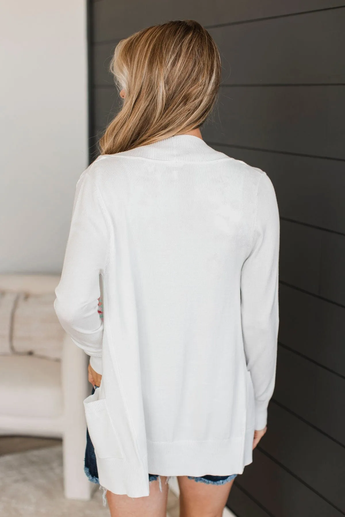 As Easy As Can Be Cardigan- Ivory