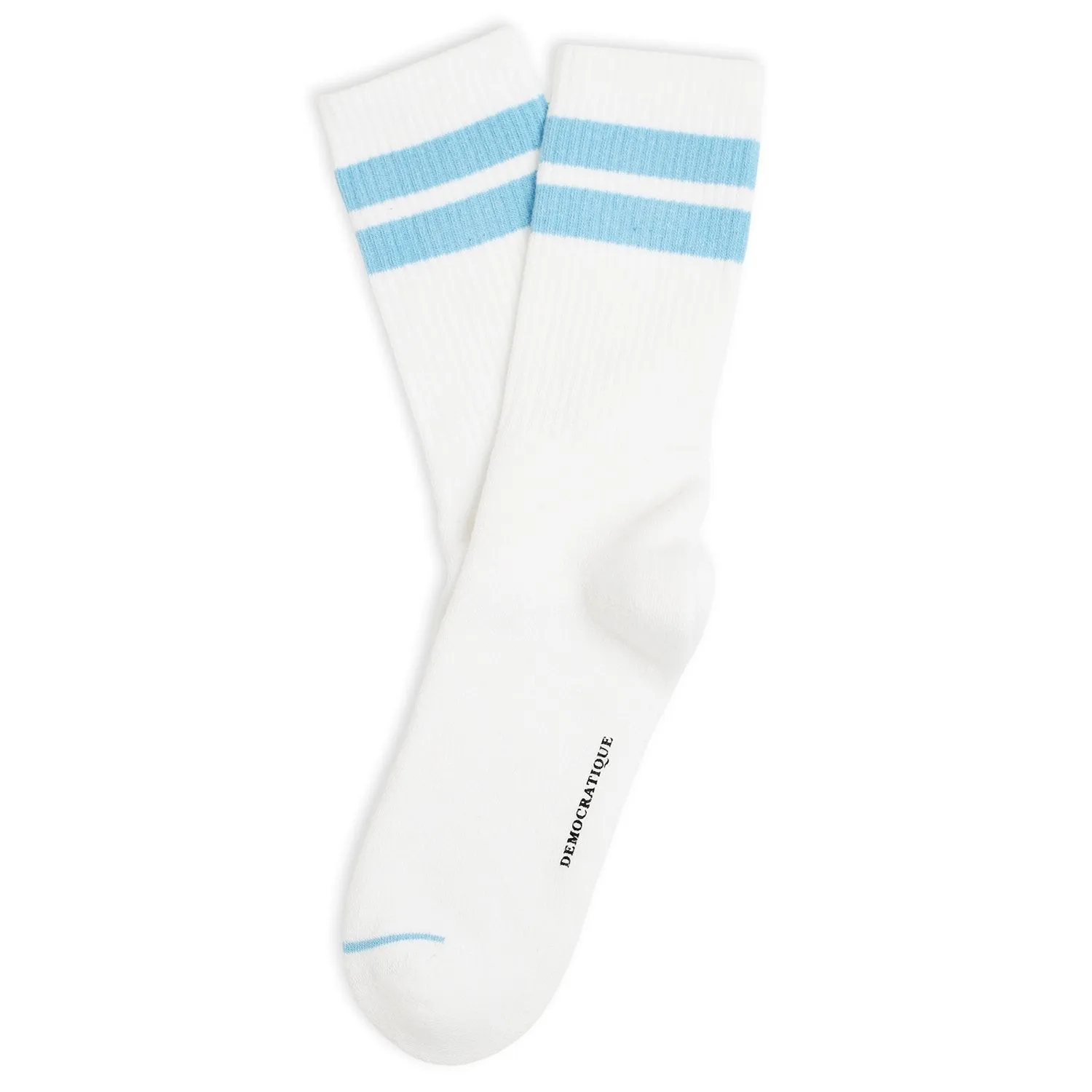 Athletique Classique Clean Stripes Organic Cotton Clear White / Palm Springs Blue