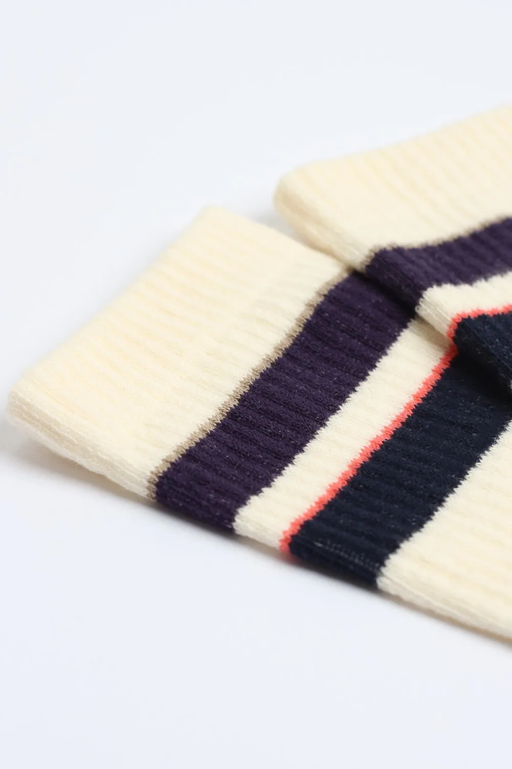 Athletique Classique Stripes+ Organic Cotton Off White / Gribskov Plum / Navy