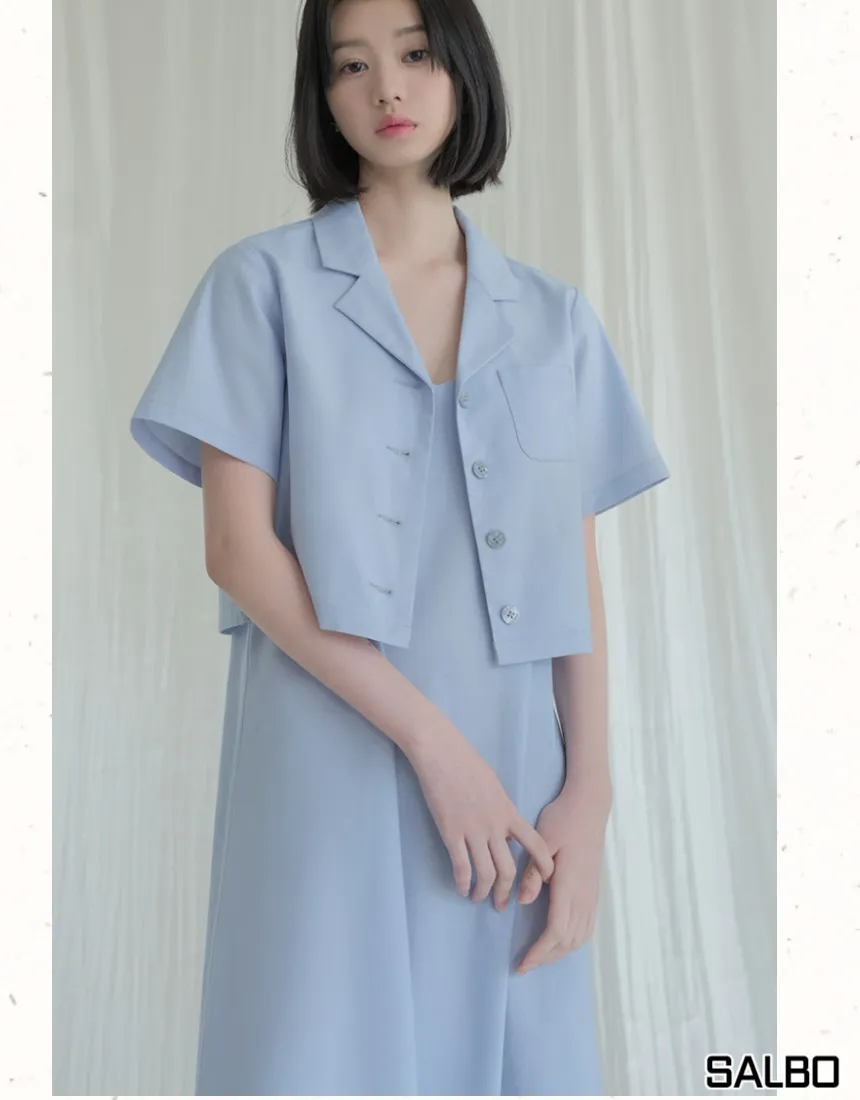 AVANDRESS  |Casual Style Street Style Plain Short Sleeves Bridal