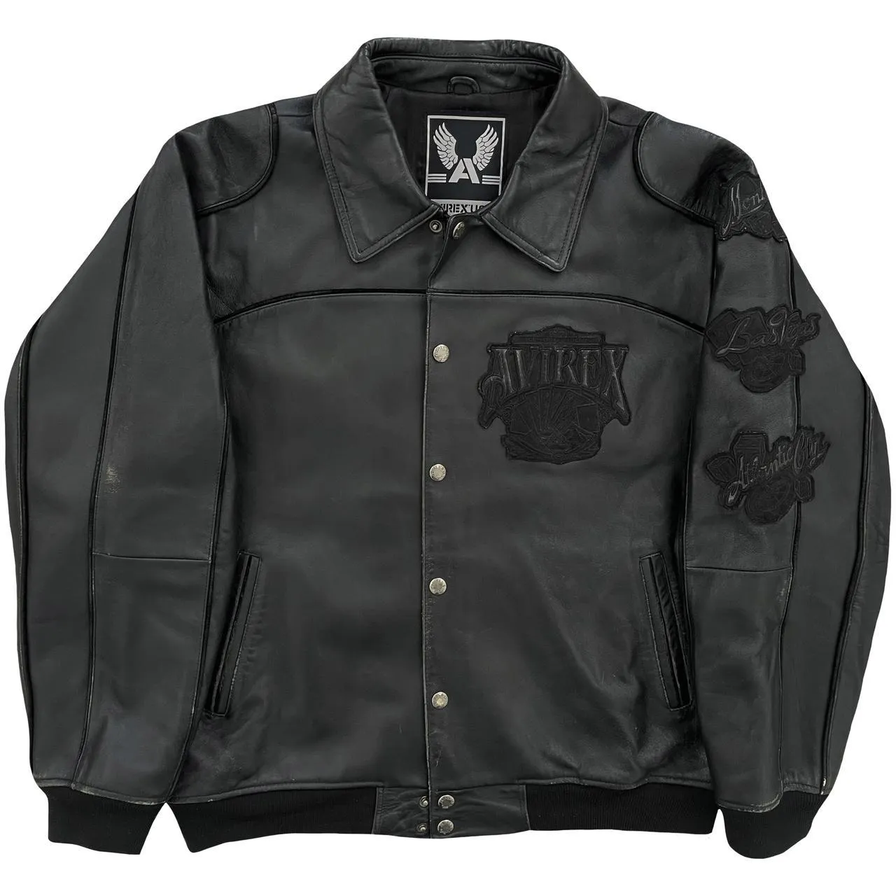 Avirex Leather Varsity Jacket