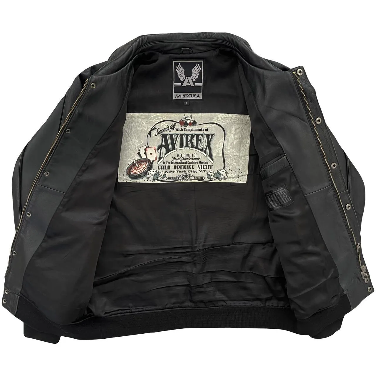 Avirex Leather Varsity Jacket