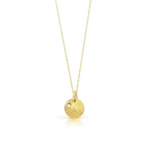 Balloon Fiesta Charm Necklace in 14K Gold with Diamond Sun