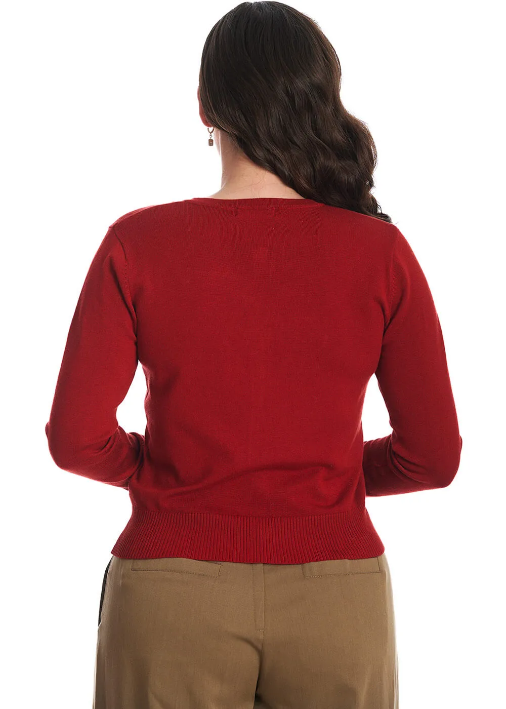 Banned Heritage Birdy 40's Cardigan Red