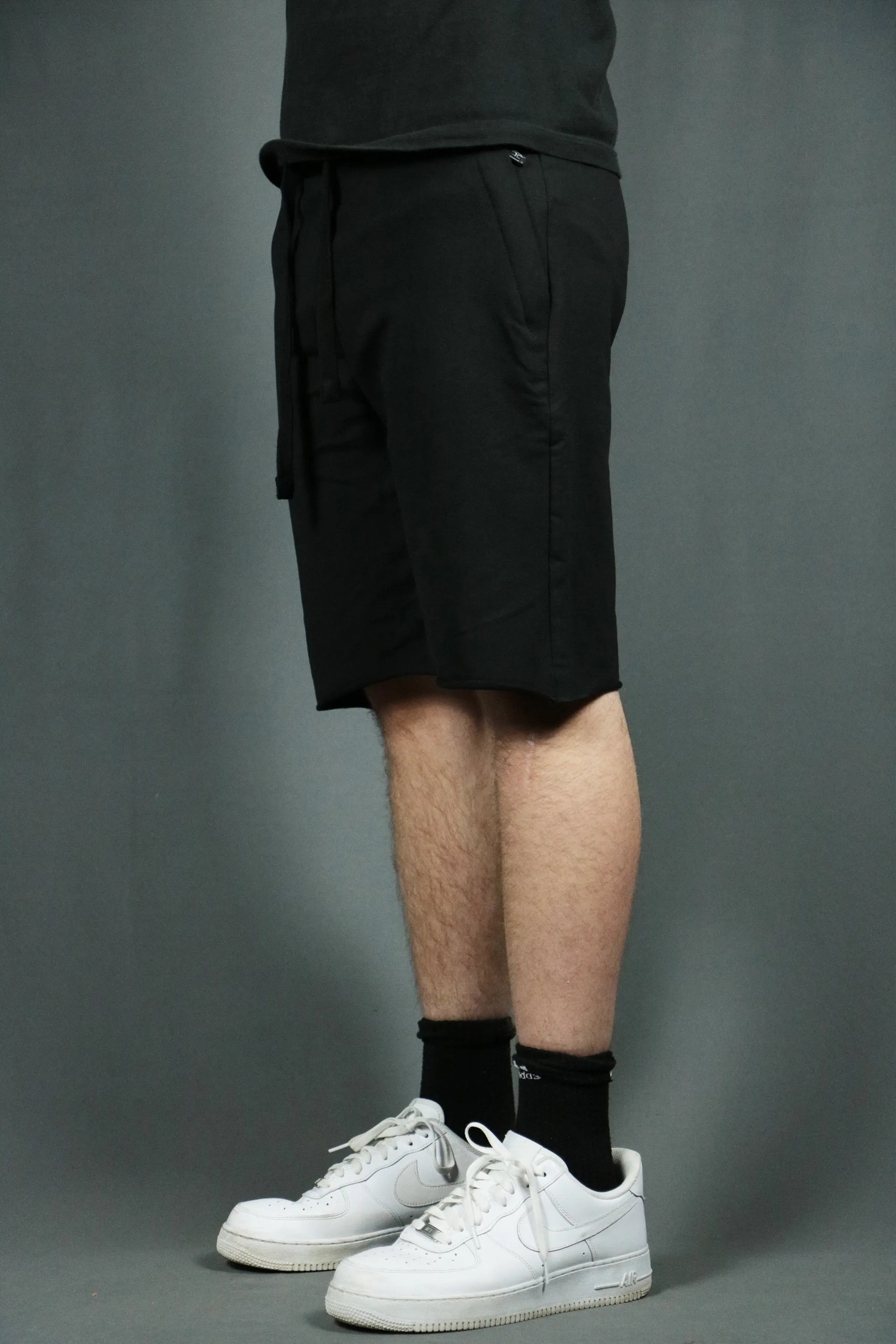 Black Men's Terry Cloth Shorts | Jordan Craig Black Terry Towel Shorts