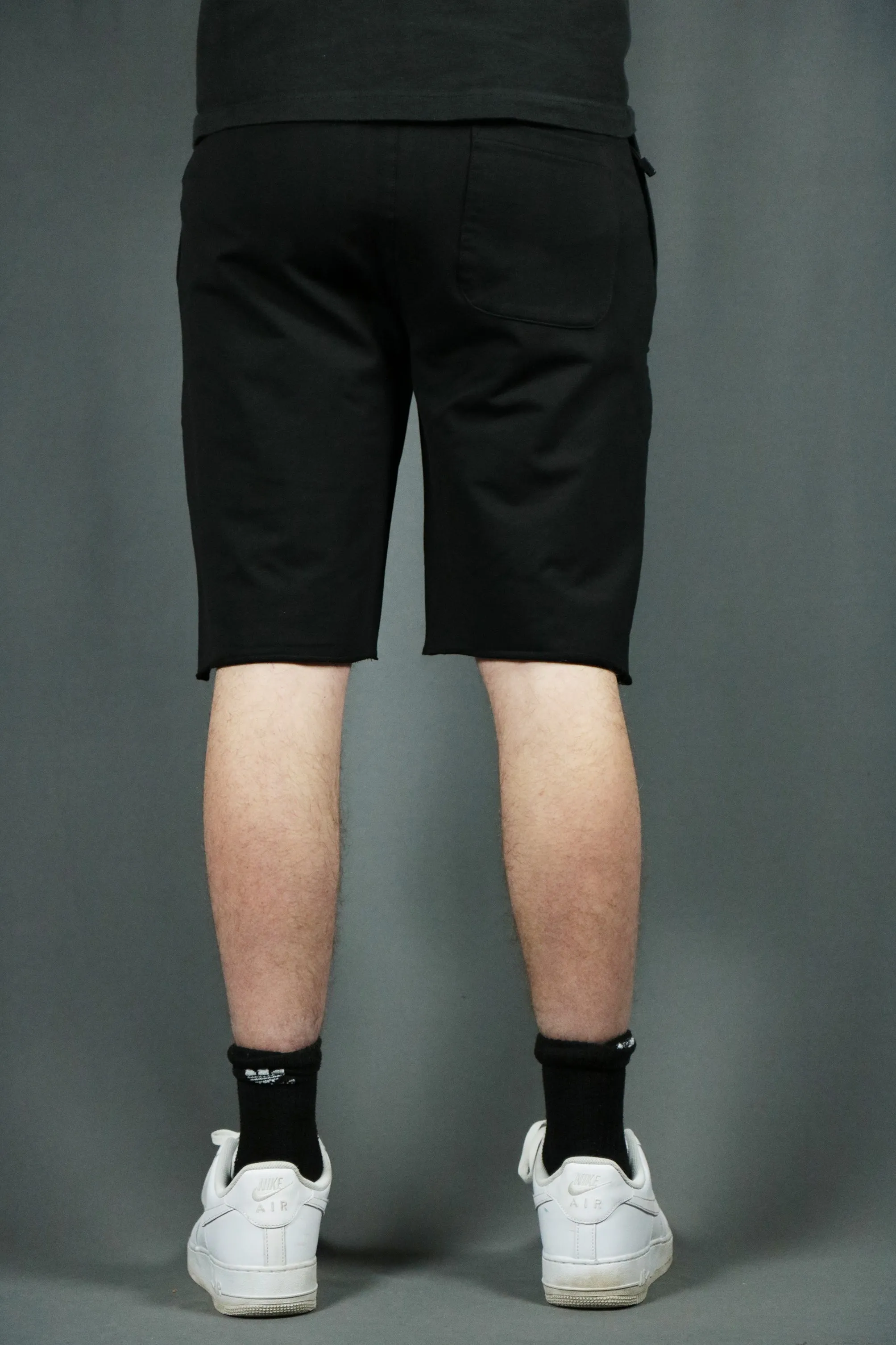 Black Men's Terry Cloth Shorts | Jordan Craig Black Terry Towel Shorts