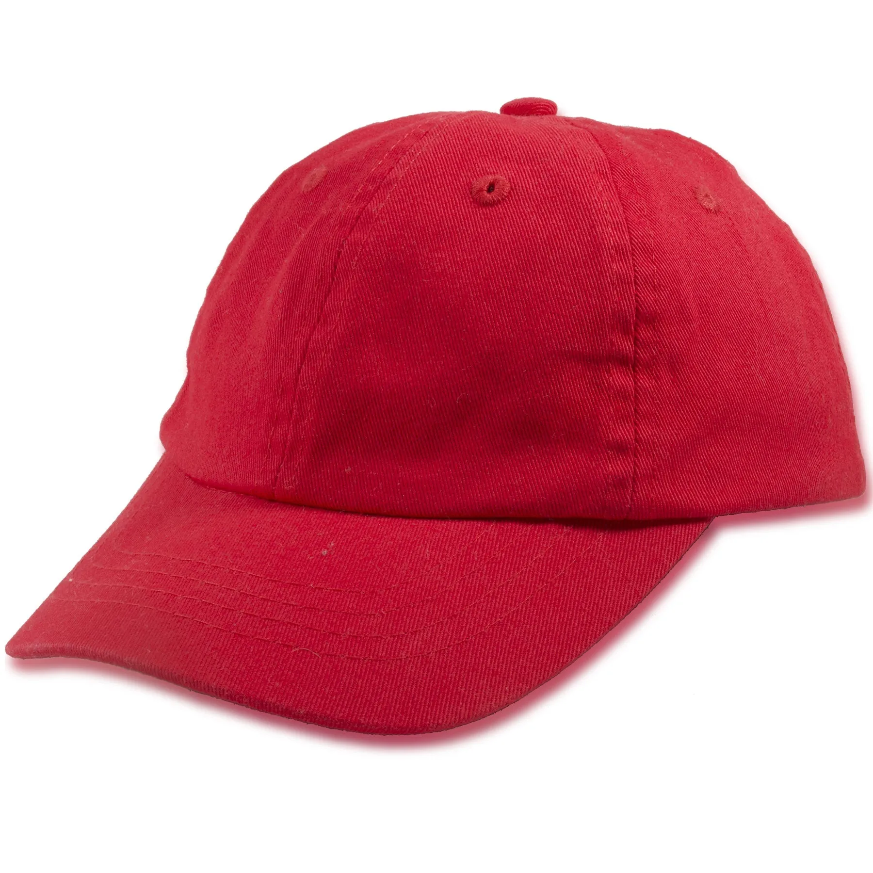 Blank Red Adjustable Kids Baseball Cap