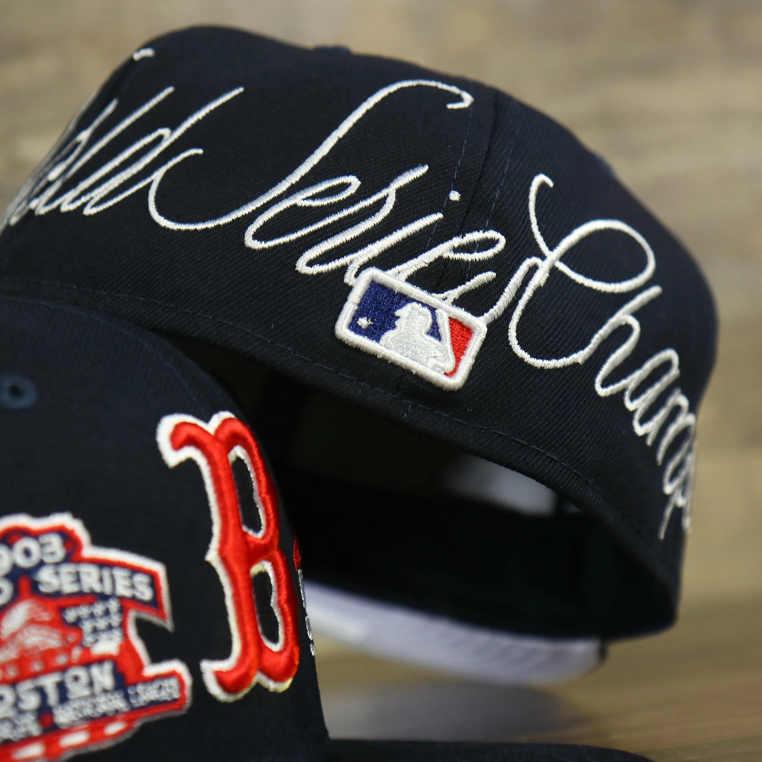 Boston Red Sox Cooperstown All Over Side Patch Historic Champs Gray UV 59Fifty Fitted Cap | Navy 59Fifty Fitted Cap