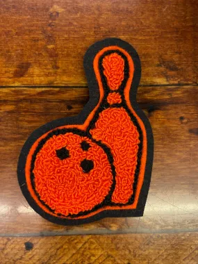 CHENILLE BOWLING PATCH