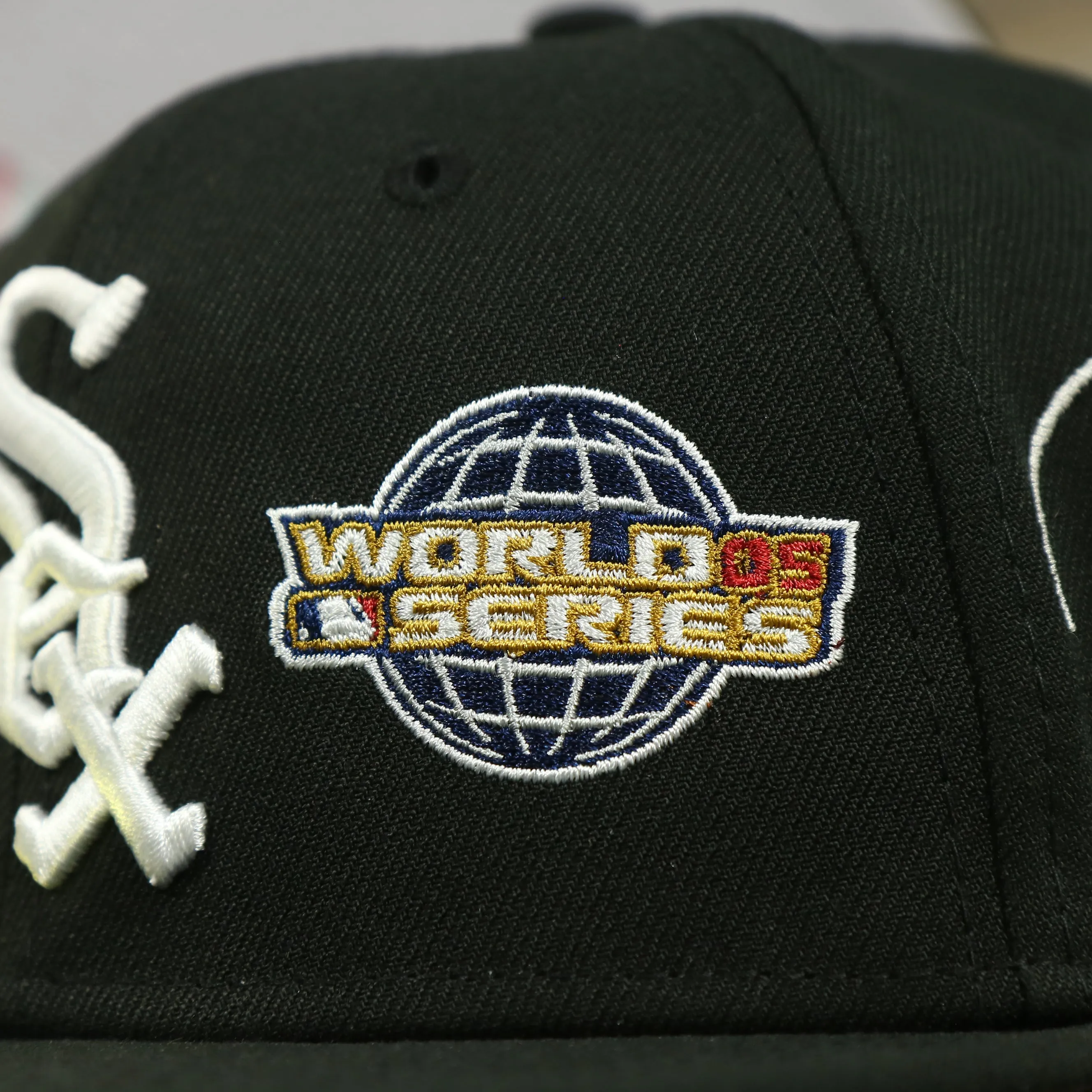 Chicago White Sox Cooperstown All Over Side Patch Historic Champs Gray UV 59Fifty Fitted Cap | Black 59Fifty Fitted Cap