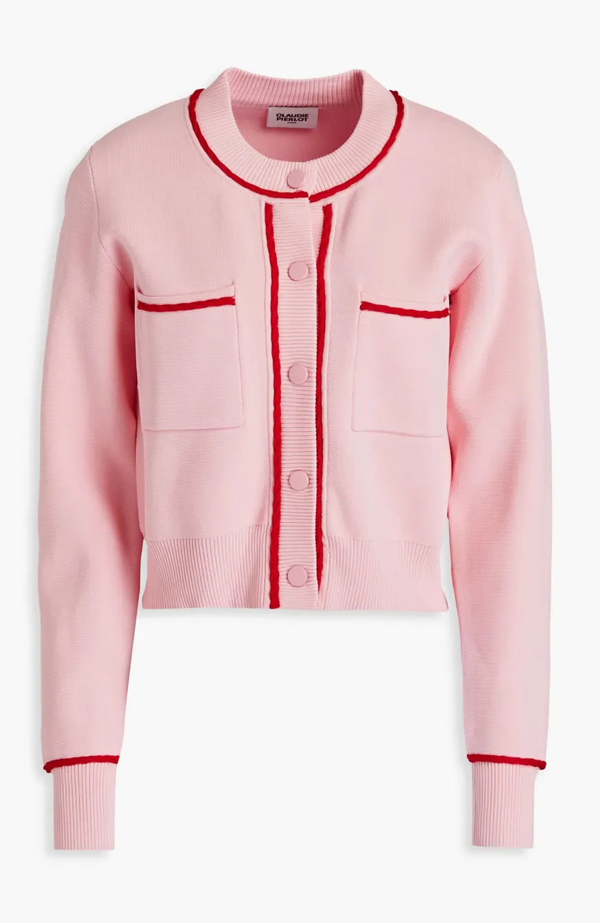 CLAUDIE PIERLOT  |Casual Style Nylon Long Sleeves Plain Office Style