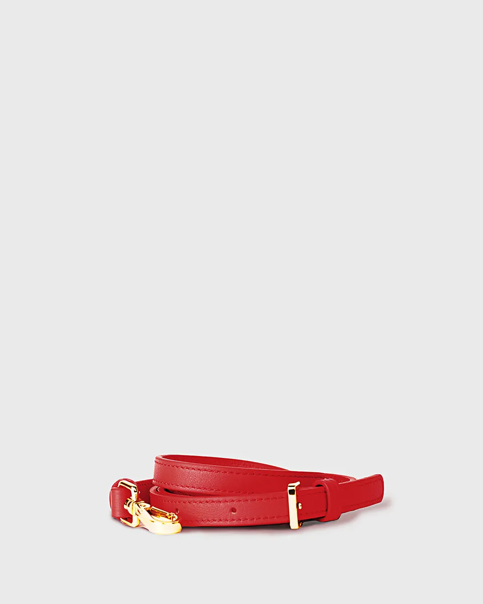 Cleo 15mm Adjustable Bag Strap (Scarlet)