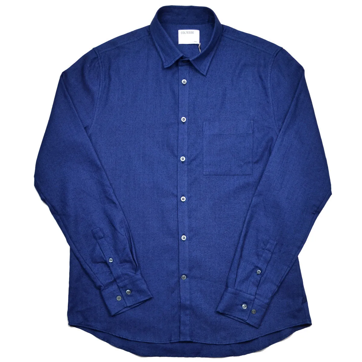 Coltesse - Nadejda Pocket Shirt - Blue Indigo Chevrons