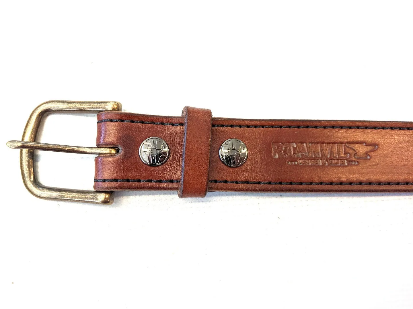 Custom Leather Belt - 2 Ply Stitched Gun Belt