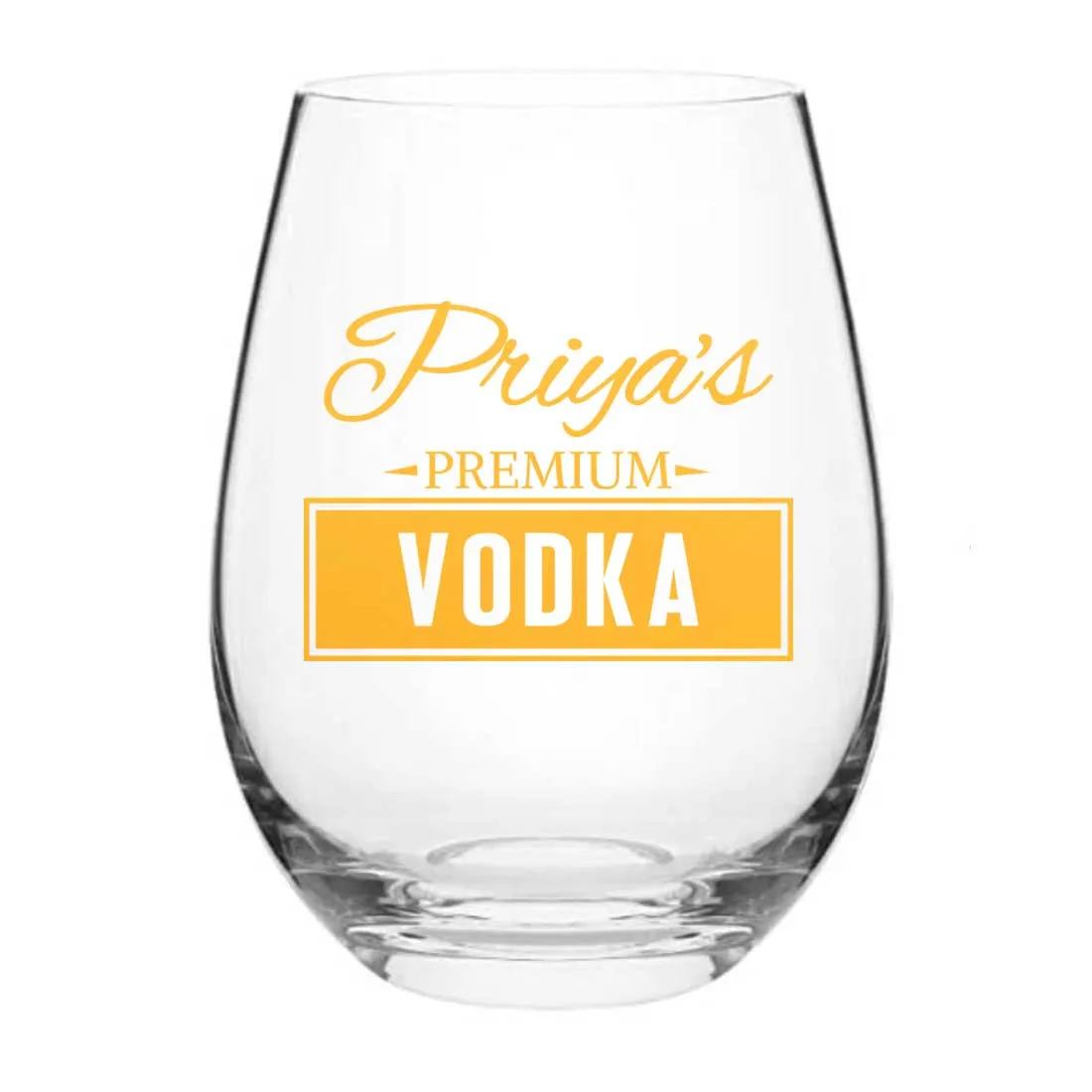 Custom Vodka Shot Glass Cocktail Unique Drinking Glasses - Add Name