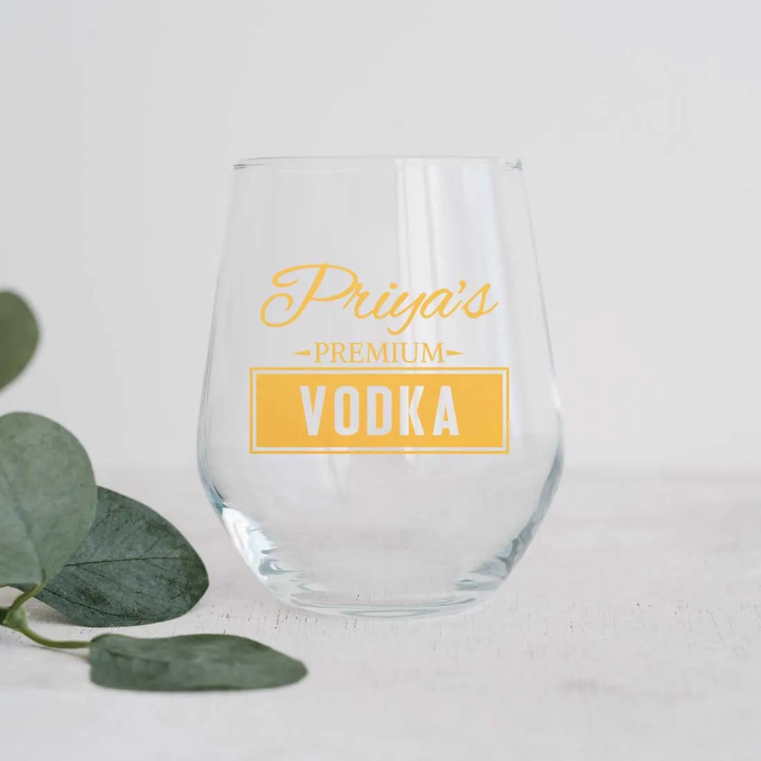 Custom Vodka Shot Glass Cocktail Unique Drinking Glasses - Add Name