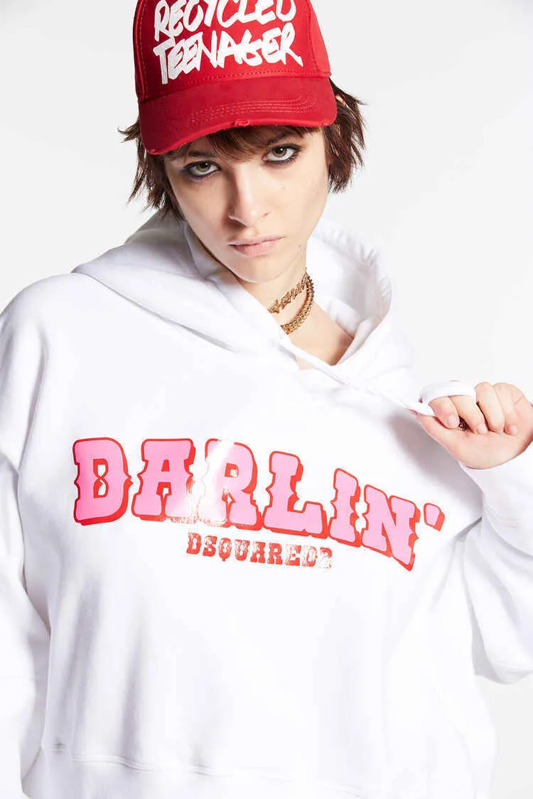 D SQUARED2  |Sweat Street Style Long Sleeves Cotton Logo Skater Style