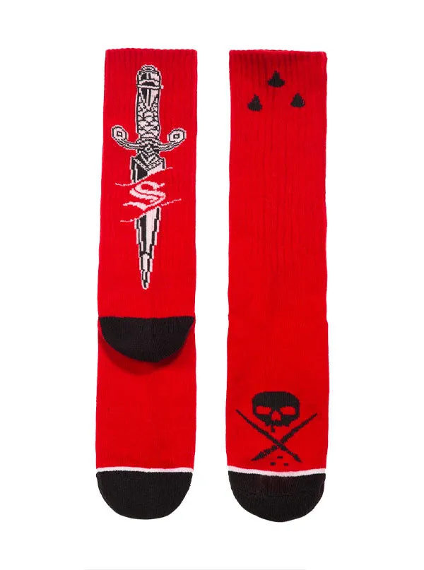 Dagger Knit Socks