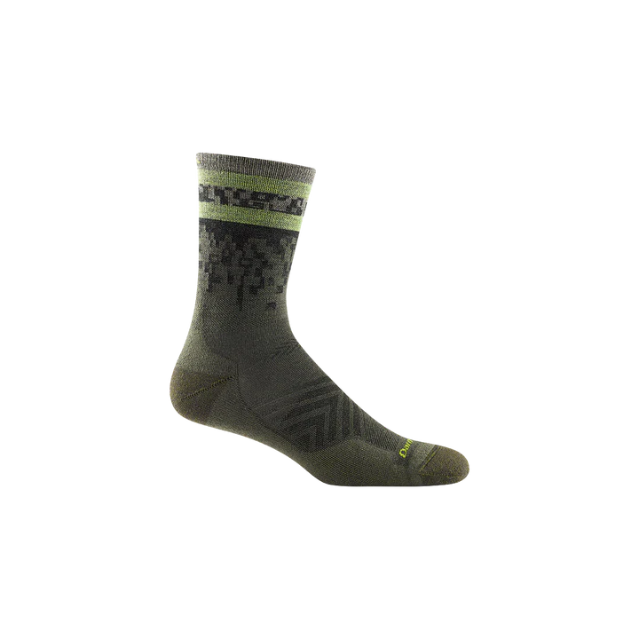 DarnTough Mens Micro Crew Ultra Lightweight With Cushion Socks- Fatigue