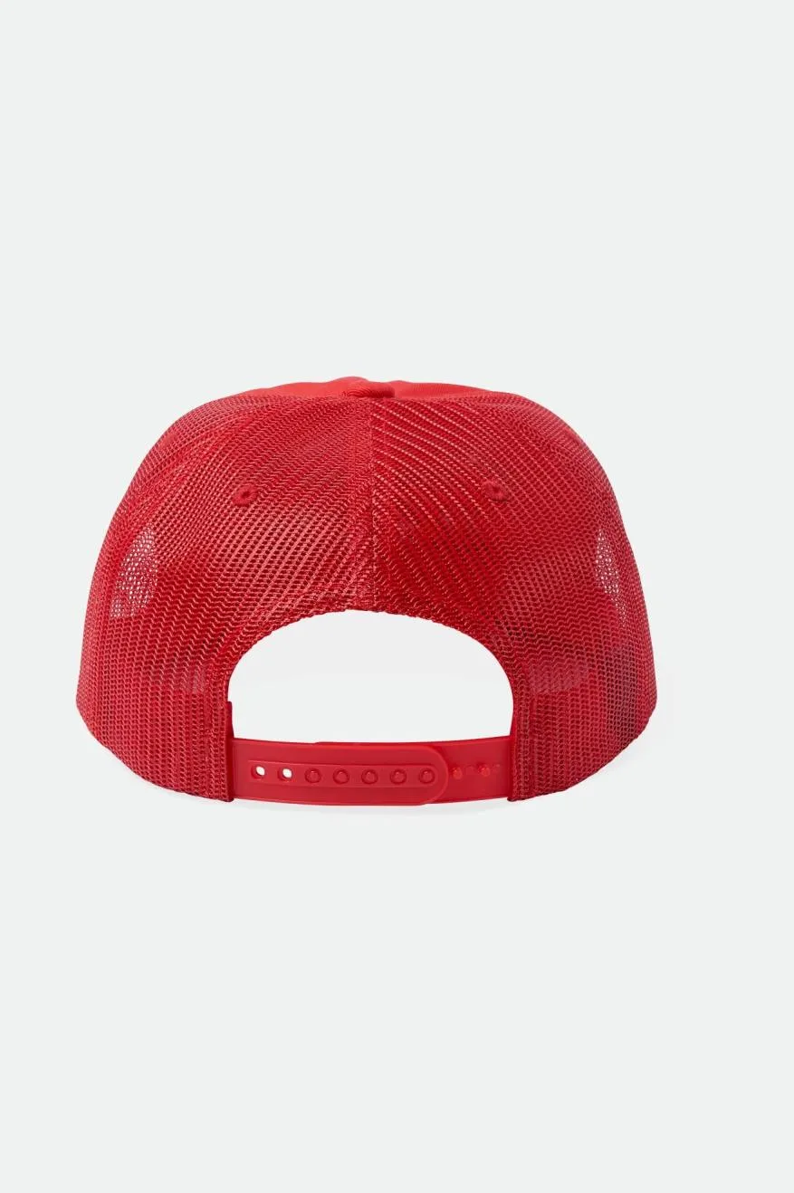 Division MP Trucker Hat - Aloha Red/Aloha Red