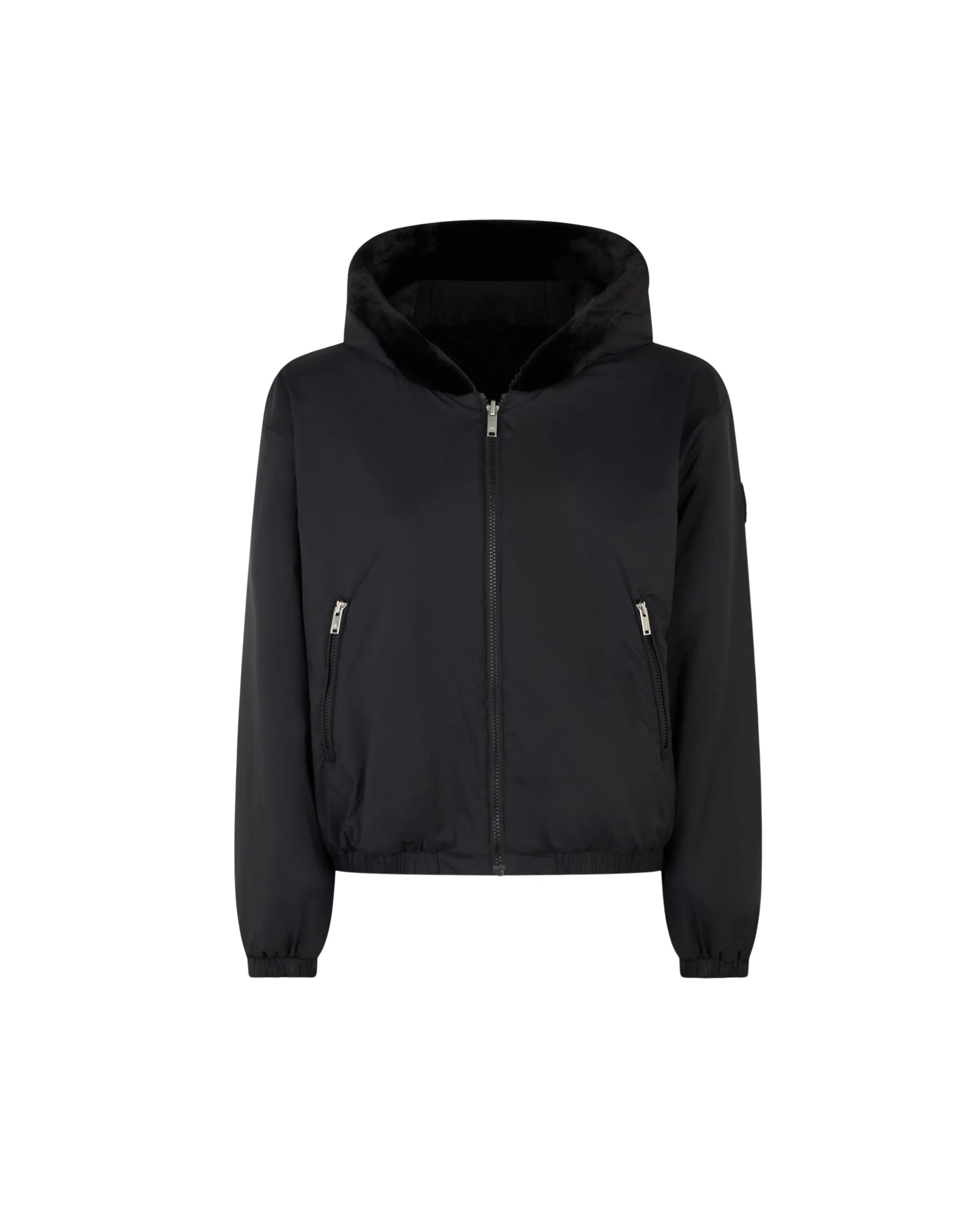 Eaton Reversible Bunny Jacket Black/Black