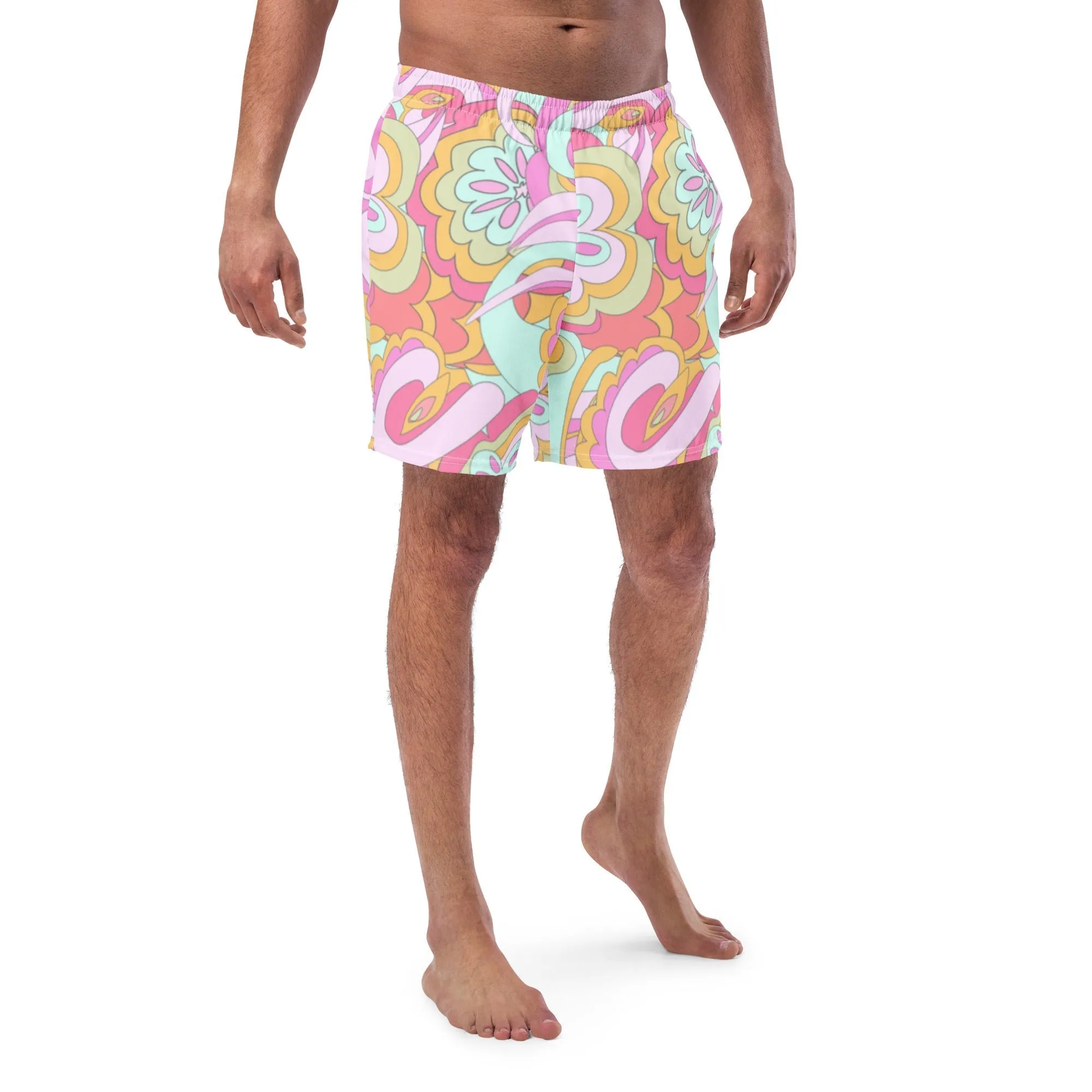 ECO MEN'S SWIM SHORTS |PINK DELICA