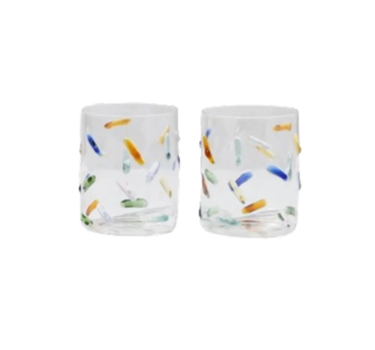 Fazeek Confetti Glasses Set of Two