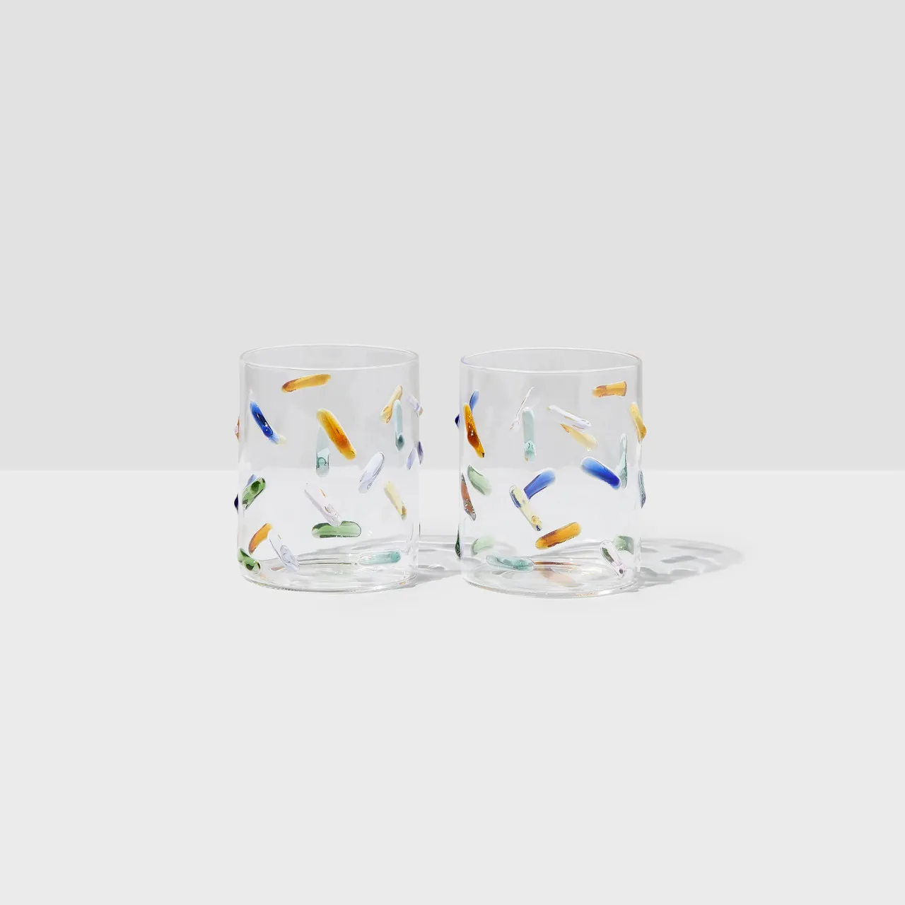 Fazeek Confetti Glasses Set of Two