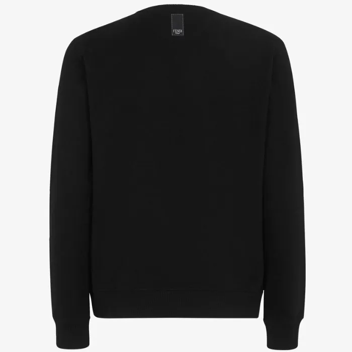 FENDI  |Crew Neck Monogram Long Sleeves Logo Luxury Sweatshirts