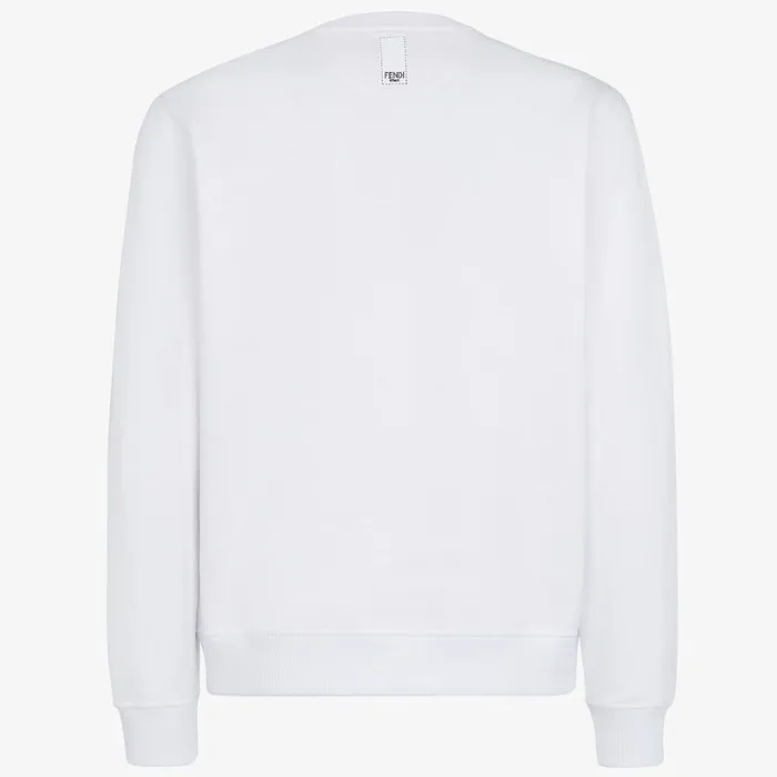 FENDI  |Crew Neck Monogram Long Sleeves Logo Luxury Sweatshirts