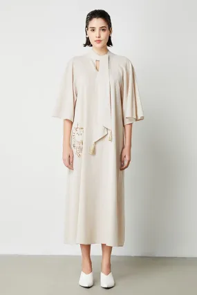 Flared sleeves dress