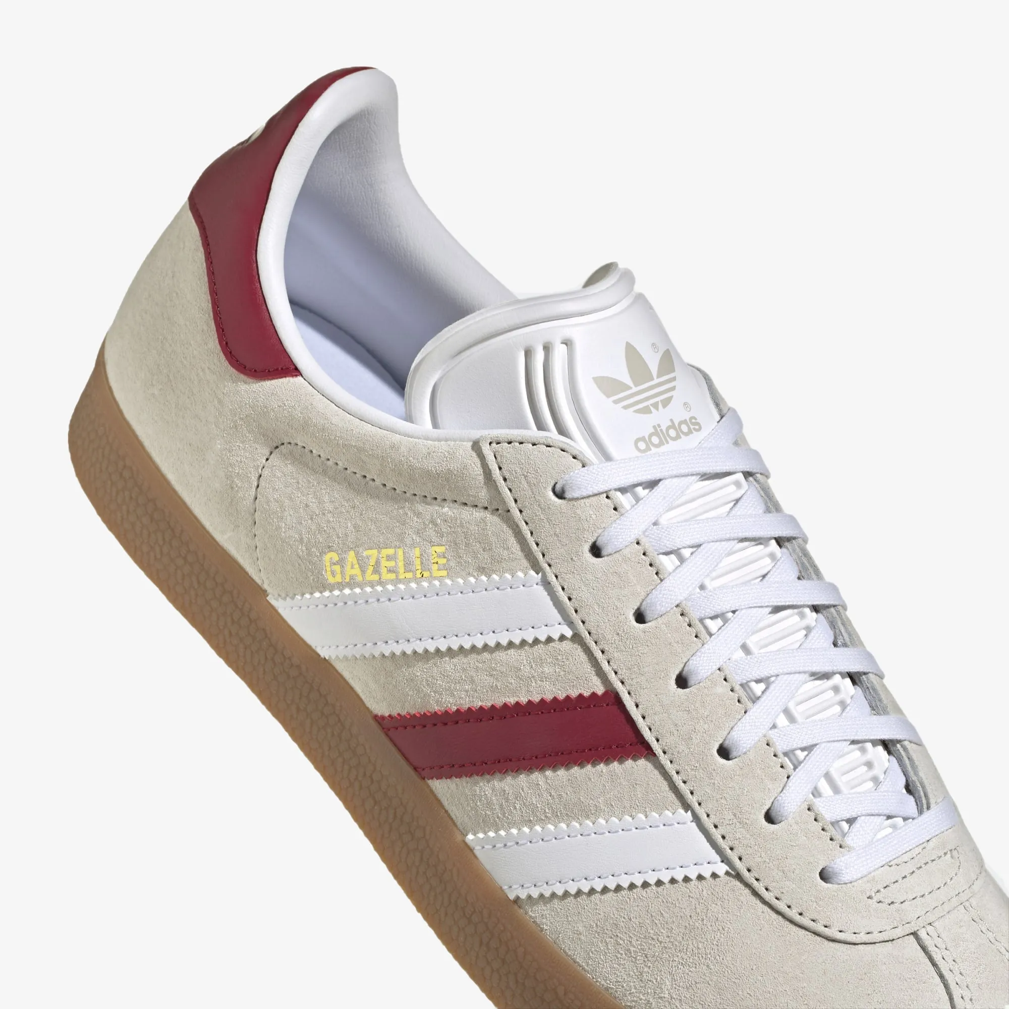 GAZELLE 'ALUMINIUM/WHITE/BURGUNDY'