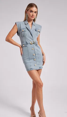 Generation Love - Luey Denim Dress - Light Blue