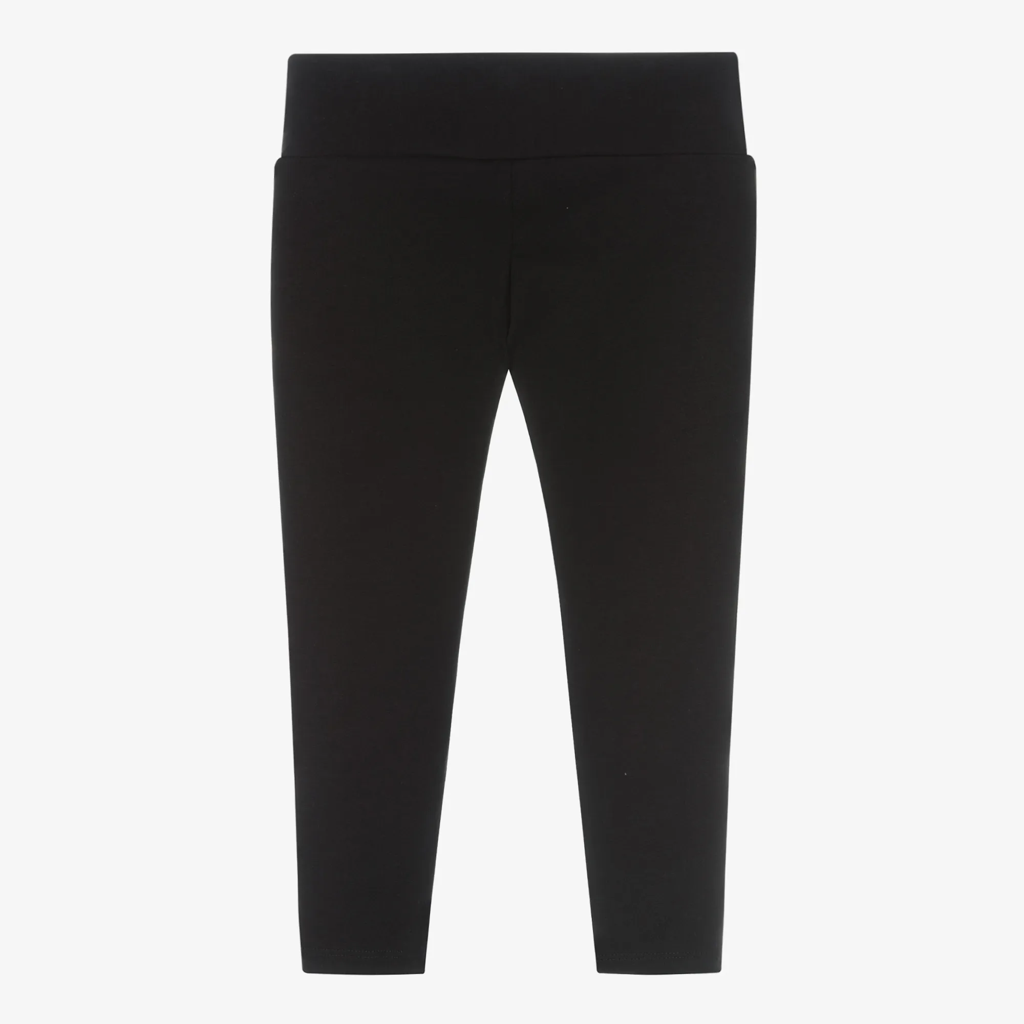 Girls Black Cotton Leggings