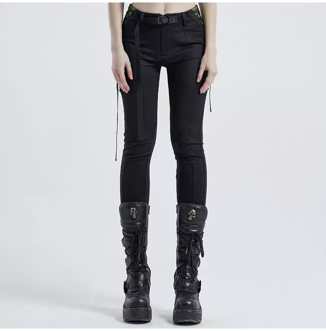 Gothic Women's Zipper Leggings