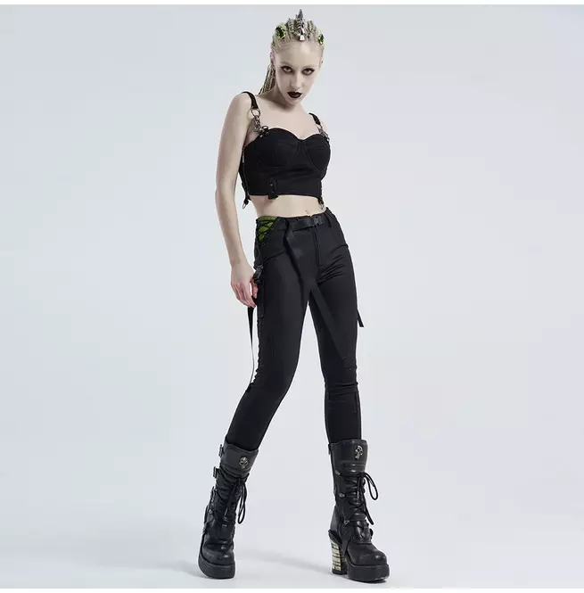 Gothic Women's Zipper Leggings