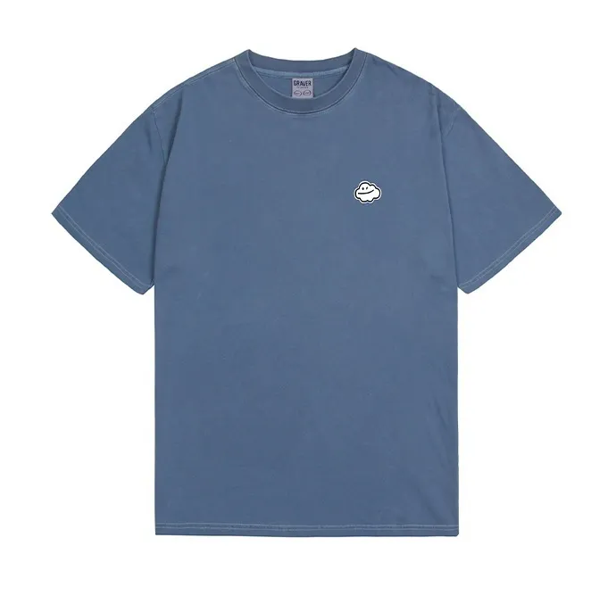 GRAVER  |[GRAVER]★SMALL CLOUD SMILE PIGMENT SHORT SLEEVE TEE