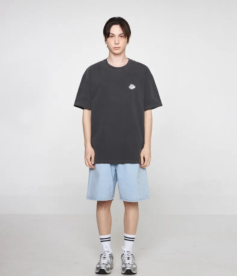 GRAVER  |[GRAVER]★SMALL CLOUD SMILE PIGMENT SHORT SLEEVE TEE