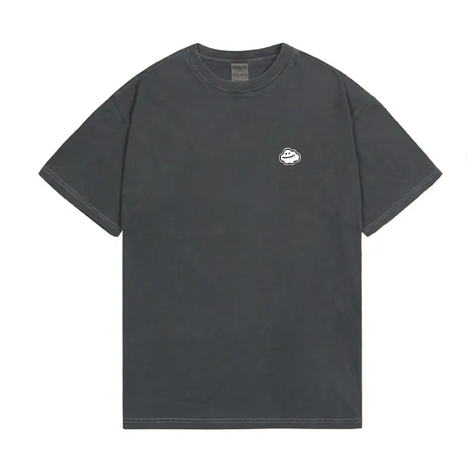 GRAVER  |[GRAVER]★SMALL CLOUD SMILE PIGMENT SHORT SLEEVE TEE