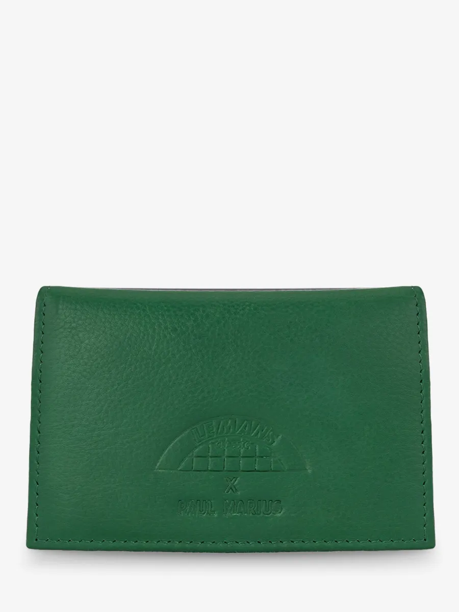 Green Leather Wallet for Men - LePortefeuille Aldo Le Mans Classic | PAUL MARIUS